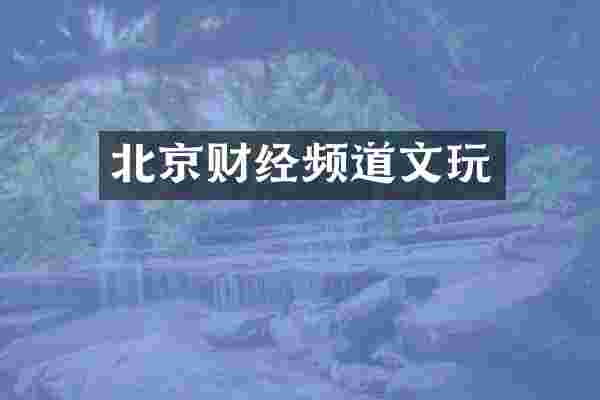 北京财经频道文玩