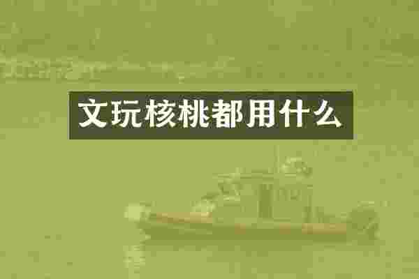 文玩核桃都用什么