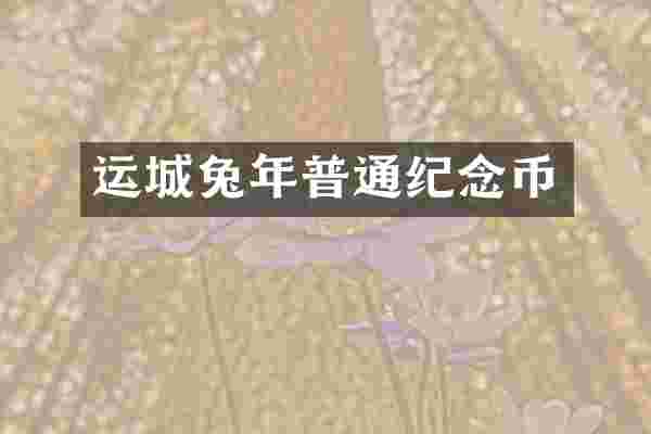 运城兔年普通纪念币