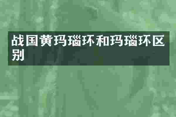 战国黄玛瑙环和玛瑙环区别