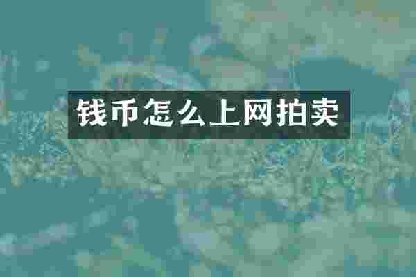 钱币怎么上网拍卖