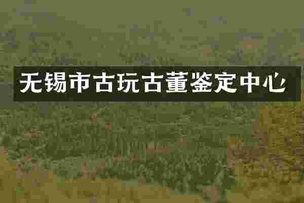 无锡市古玩古董鉴定中心