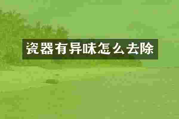 瓷器有异味怎么去除