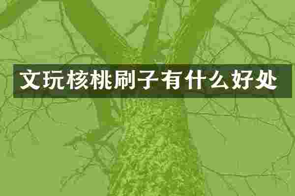 文玩核桃刷子有什么好处