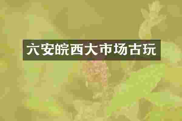 六安皖西大市场古玩