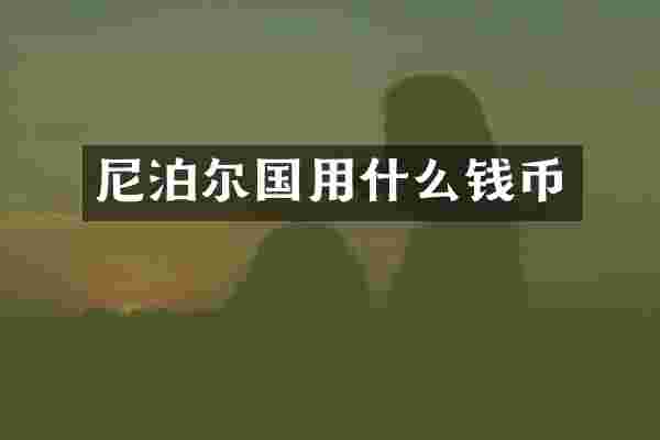 尼泊尔国用什么钱币