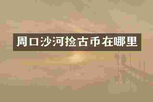 周口沙河捡古币在哪里