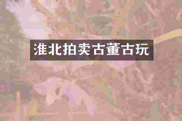 淮北拍卖古董古玩