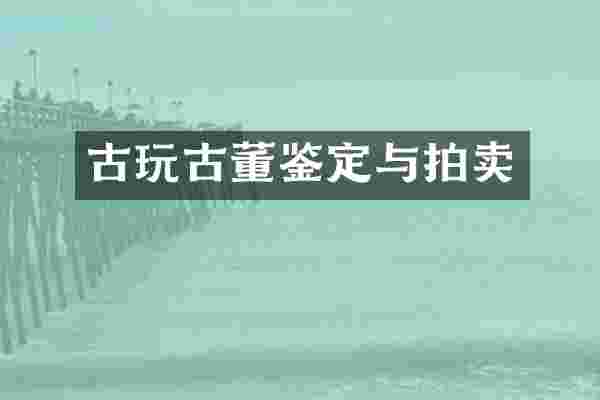 古玩古董鉴定与拍卖