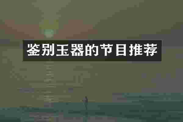 鉴别玉器的节目推荐