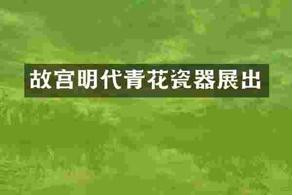 故宫明代青花瓷器展出