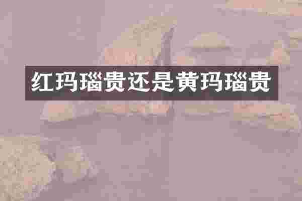 红玛瑙贵还是黄玛瑙贵