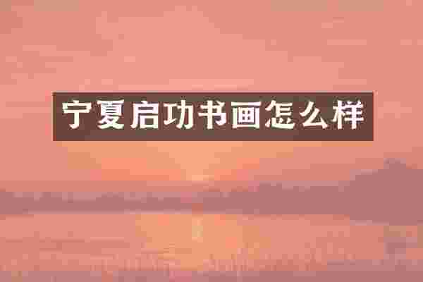 宁夏启功书画怎么样