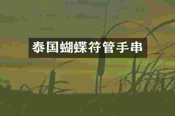 泰国蝴蝶符管手串