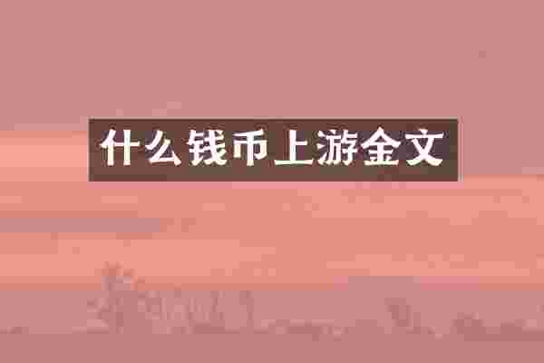 什么钱币上游金文