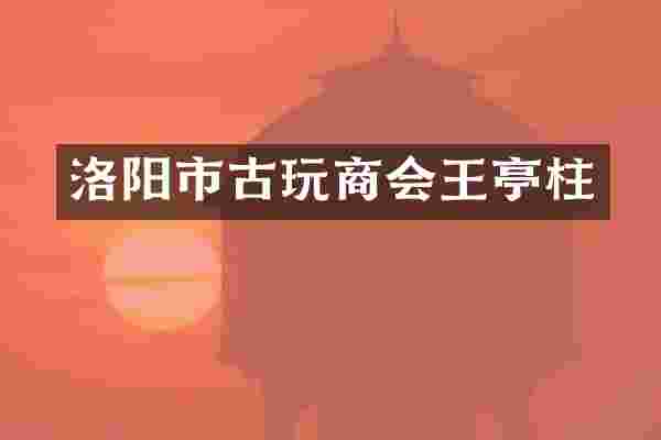 洛阳市古玩商会王亭柱