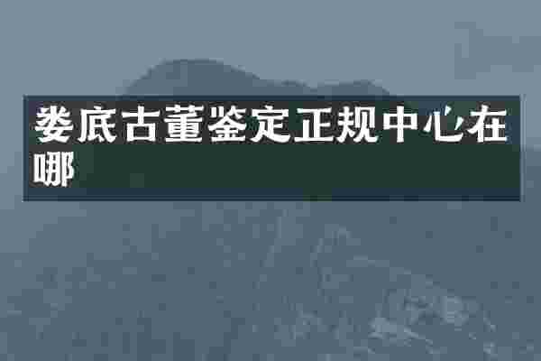 娄底古董鉴定正规中心在哪