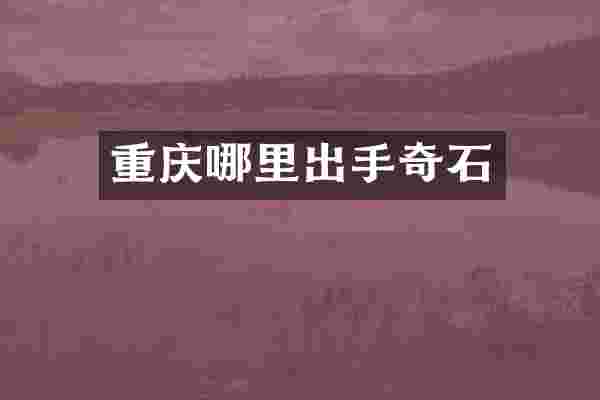 重庆哪里出手奇石