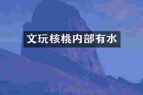 文玩核桃内部有水