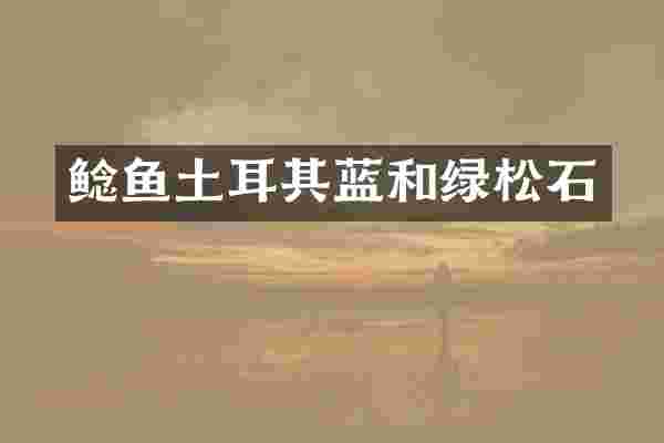鲶鱼土耳其蓝和绿松石