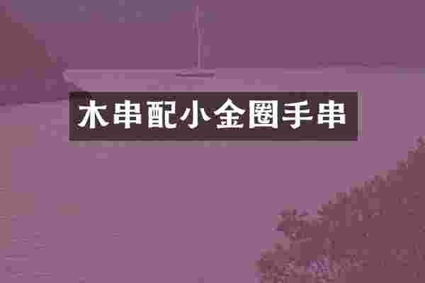 木串配小金圈手串