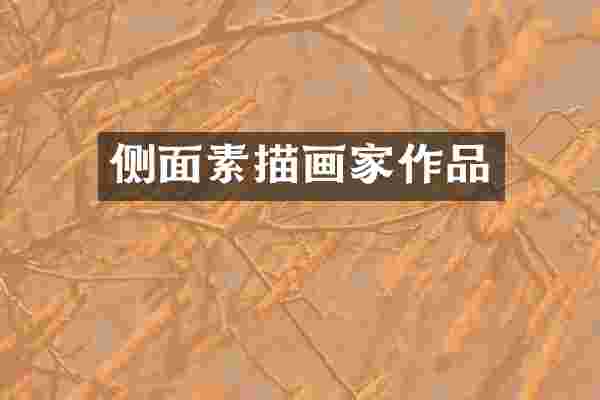 侧面素描画家作品