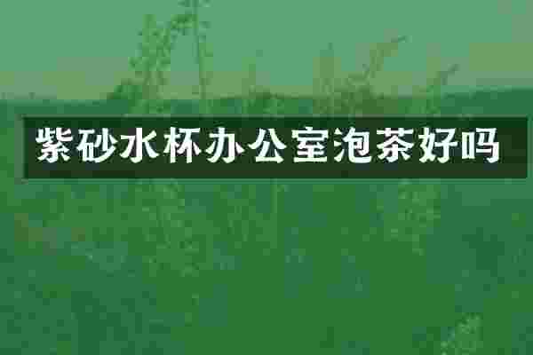 紫砂水杯办公室泡茶好吗