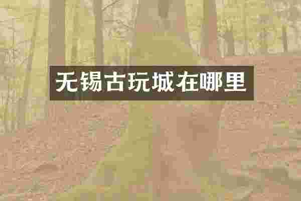 无锡古玩城在哪里