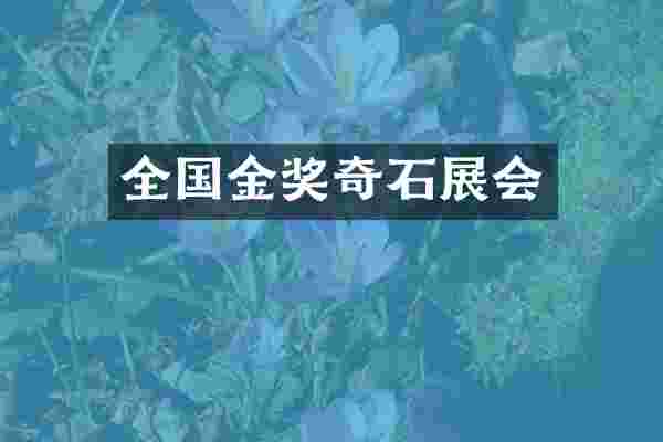 全国金奖奇石展会