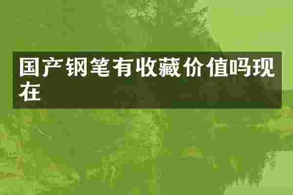 国产钢笔有收藏价值吗现在