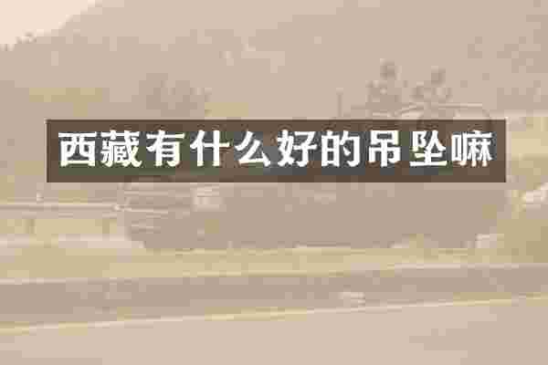 西藏有什么好的吊坠嘛