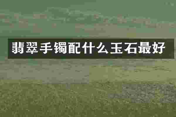 翡翠手镯玉石最好