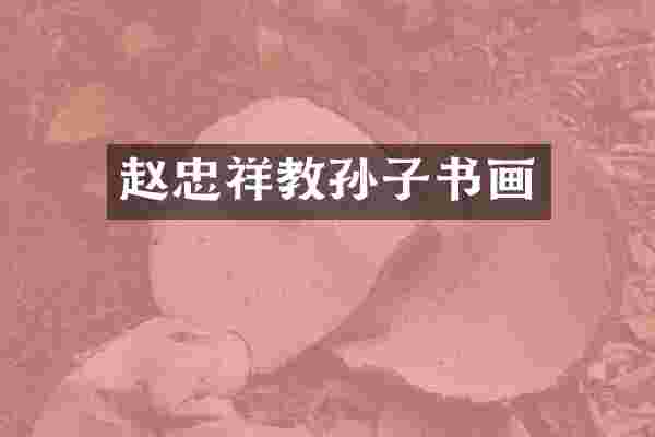 赵忠祥教孙子书画