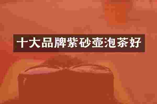 十大品牌紫砂壶泡茶好