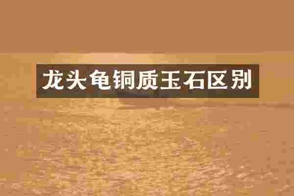 龙头龟铜质玉石区别