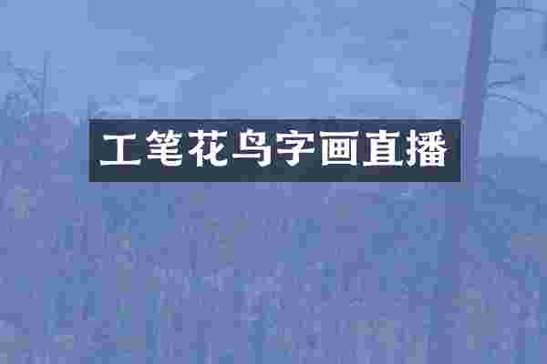 工笔花鸟字画直播
