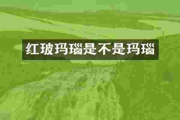 红玻玛瑙是不是玛瑙