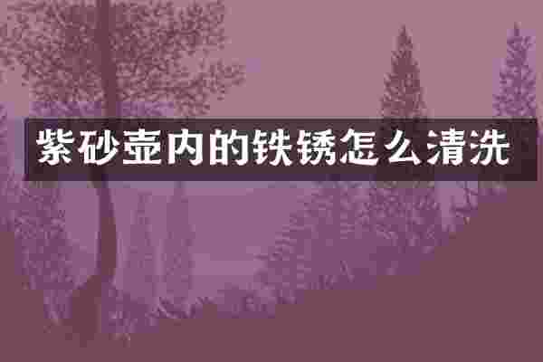 紫砂壶内的铁锈怎么清洗