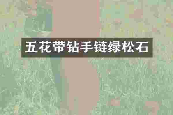 五花带钻手链绿松石