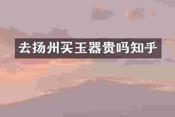 去扬州买玉器贵吗知乎