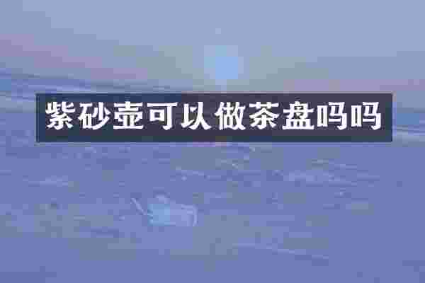紫砂壶可以做茶盘吗吗