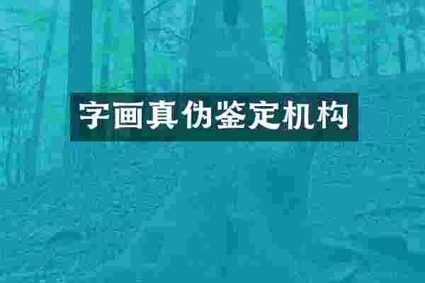字画真伪鉴定机构
