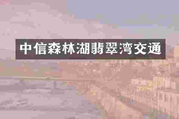 中信森林湖翡翠湾交通