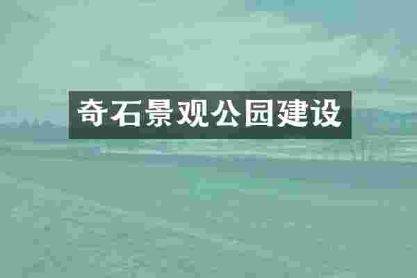 奇石景观公园建设