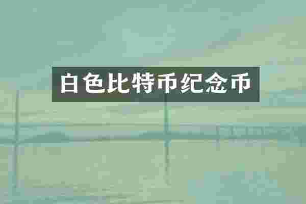 白色比特币纪念币