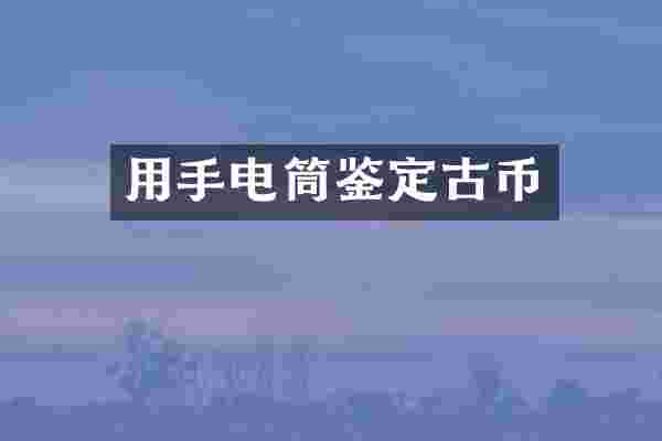 用手电筒鉴定古币