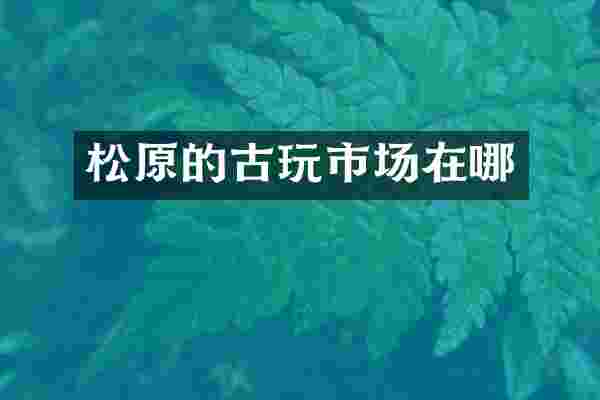 松原的古玩市场在哪