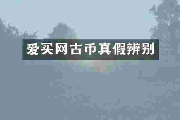 爱买网古币真假辨别