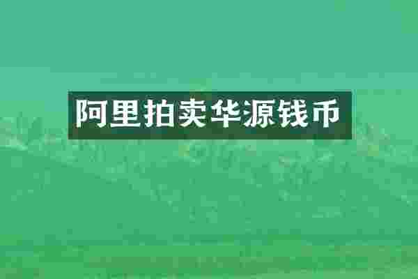 阿里拍卖华源钱币
