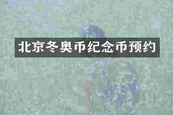北京冬奥币纪念币预约